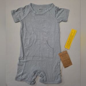 NWT Kyte Baby Short All / Shortall in Fog Size 2T